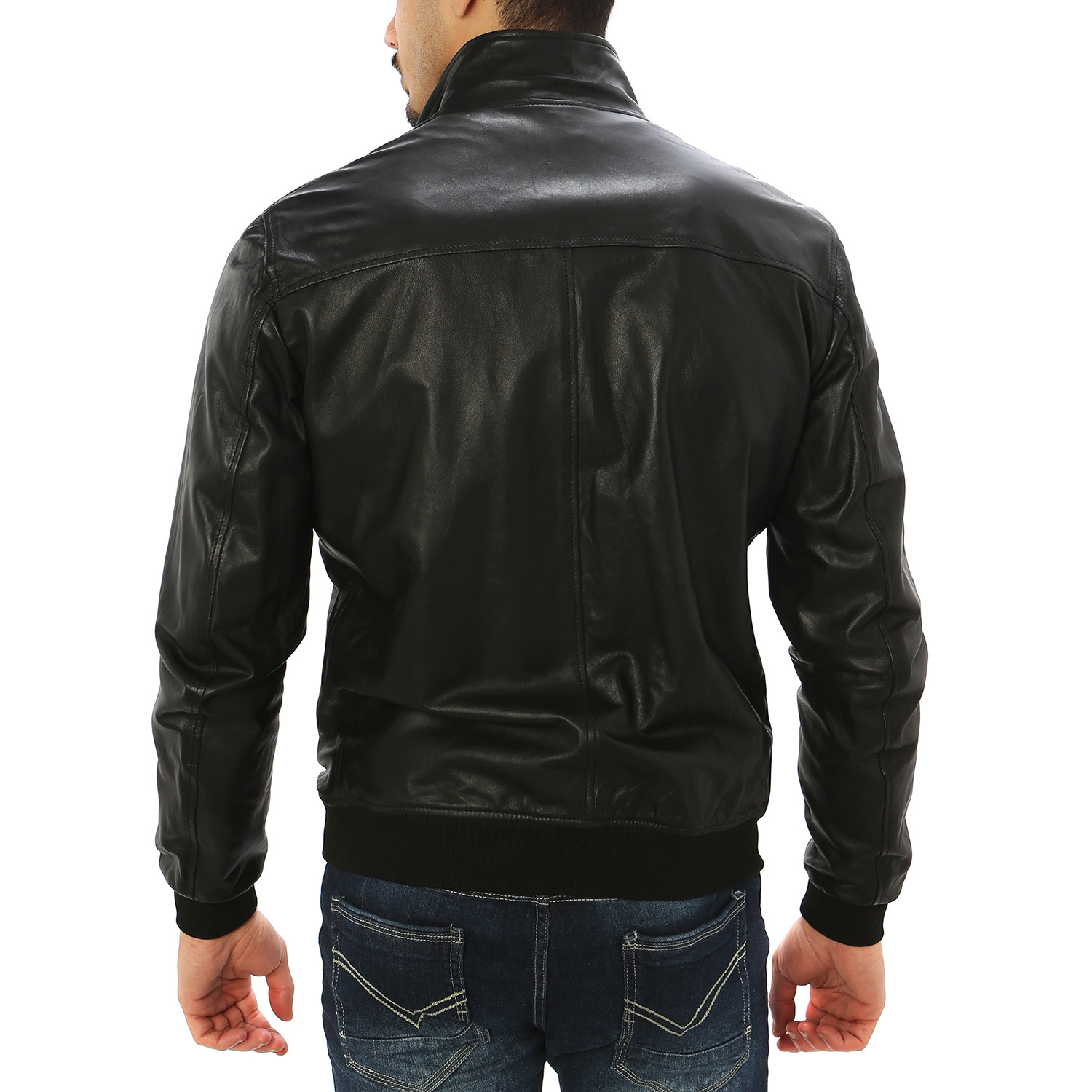 Alessio Genuine Leather Jacket // Midnight Black (S) - Arturo Vannini ...