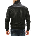 Alessio Genuine Leather Jacket // Midnight Black (XL)