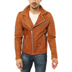 Vincenzo Leather Jacket // Brown (S)