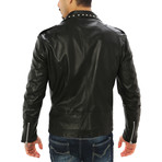 Vincenzo Leather Jacket // Midnight Black (XL)