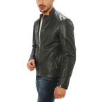 Salvatore Motorcycle Jacket // Charcoal (L)