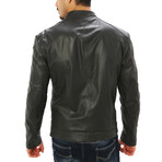Salvatore Motorcycle Jacket // Charcoal (M)