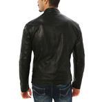 Salvatore Motorcycle Jacket // Midnight Black (XL)