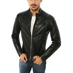 Salvatore Motorcycle Jacket // Midnight Black (XL)