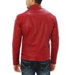 Salvatore Motorcycle Jacket // Red (2XL)