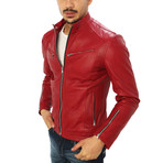 Salvatore Motorcycle Jacket // Red (M)