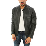 Stefano Motorcycle Jacket // Charcoal (L)