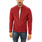 Stefano Motorcycle Jacket // Red (S)