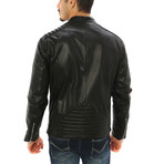Stefano Motorcycle Jacket // Midnight Black (2XL)