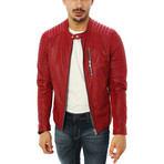 Domenico Motorcycle Jacket // Red (S)