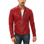 Domenico Motorcycle Jacket // Red (M)