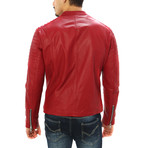 Domenico Motorcycle Jacket // Red (L)