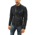 Paolo Motorcycle Jacket // Black (L)