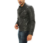 Paolo Motorcycle Jacket // Charcoal (S)