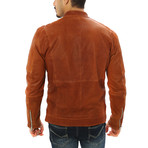 Paolo Motorcycle Jacket // Brown (XL)