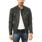 Paolo Motorcycle Jacket // Charcoal (M)