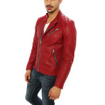 Paolo Motorcycle Jacket // Red (M)