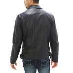 Giorgio Italian Leather Jacket // Black (M)