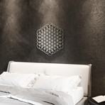 Uncoded Flower of Life 3D Metal Wall Art