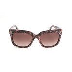 ET611S 628 Woman Sunglasses // Marble Bordeaux