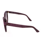 ET619S 524 Woman Sunglasses // Mat Purple Paisley