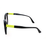 ET636S 010 Woman Sunglasses // Black + Acid Green