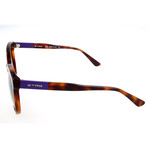 Women's ET636S-230 Sunglasses // Havana + Purple