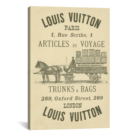 Vintage Woodgrain Louis Vuitton Sign 3 // 5by5collective (18"W x 26"H x 0.75"D)