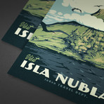 Visit Isla Nublar // Jurassic Park (17"H X 11"W)