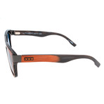 ZC0005 Sunglasses // Dark Brown + Blue