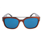 ZC0005 Sunglasses // Dark Brown + Blue