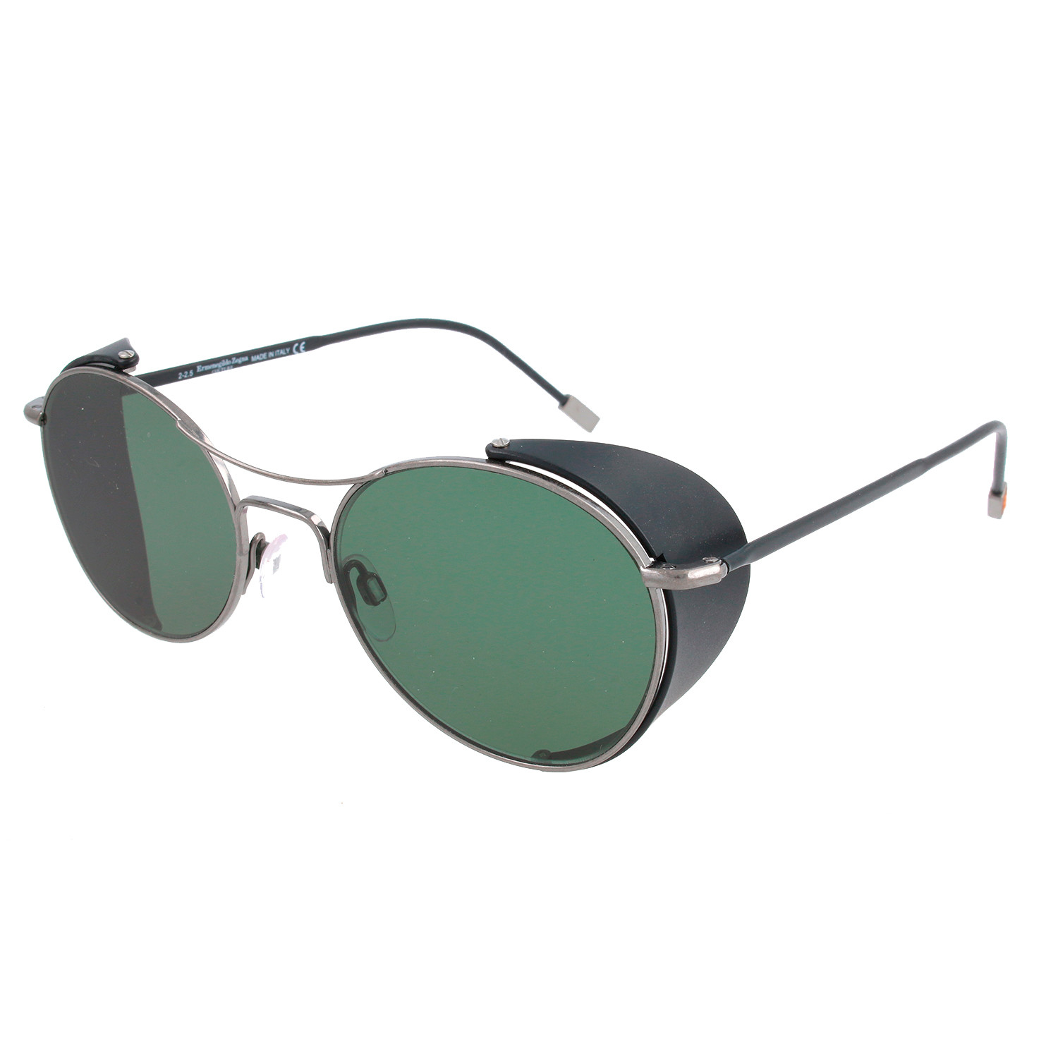 ZC0022 Sunglasses // Matte Gunmetal + Green - E. Zegna - Touch of Modern