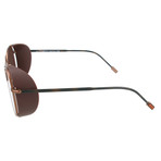 ZC0022 Men's Sunglasses // Matte Dark Bronze + Roviex