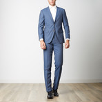 Paolo Lercara // Modern Fit Suit // Blue Boxes (US: 38R)