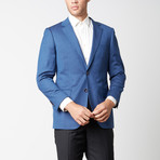 Paolo Lercara // Modern Fit Sport Jacket // Blue Textures (US: 40R)
