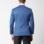 Paolo Lercara // Modern Fit Sport Jacket // Blue Textures (US: 36S)