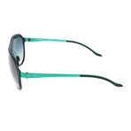 Men's Domini Sunglasses // Black + Green