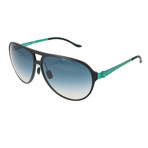 Men's Domini Sunglasses // Black + Green