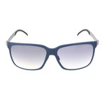 Men's M7004 Sunglasses // Blue + Silver