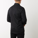 Rocky Slim-Fit Dress Shirt // Black (L)