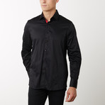 Frank Slim-Fit Dress Shirt // Black (3XL)