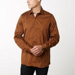 Damion Slim-Fit Dress Shirt // Light Brown (3XL)