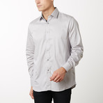 Damion Slim-Fit Dress Shirt // Silver (S)
