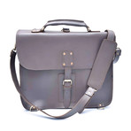 Thin Briefcase // Gray Brown