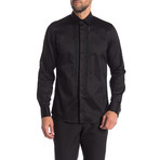 Bill Slim-Fit Dress Shirt // Black (3XL)