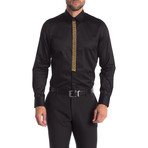 Adrian Slim-Fit Dress Shirt // Black (L)