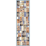 Misty Color in Korean Nature Silk Mesh Scarf // Blue