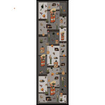 Scholar's Library Silk Scarf // Gray