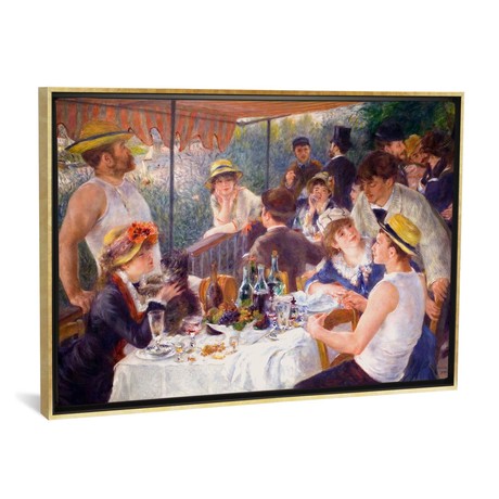 The Luncheon of the Boating Party 1881 // Pierre-Auguste Renoir (18"W x 26"H x 0.75"D)