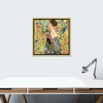 Lady with a Fan // Gustav Klimt (18"W x 18"H x 0.75"D)